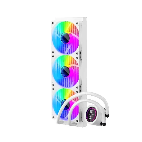 1stPlayer водно охлаждане Water Cooling 360mm - Thunderstorm TS4 360 White - Digital Display, aRGB - image 4