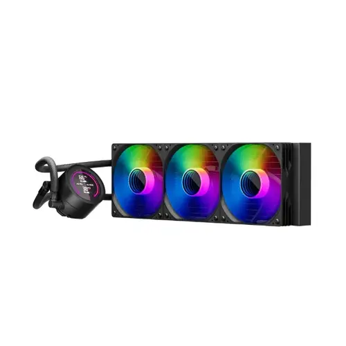 1stPlayer răcire cu apă Water Cooling 360mm - Thunderstorm TS4 360 Black - Digital Display, aRGB - 3
