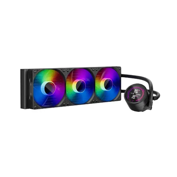 1stPlayer водно охлаждане Water Cooling 360mm - Thunderstorm TS4 360 Black - Digital Display, aRGB - image 3