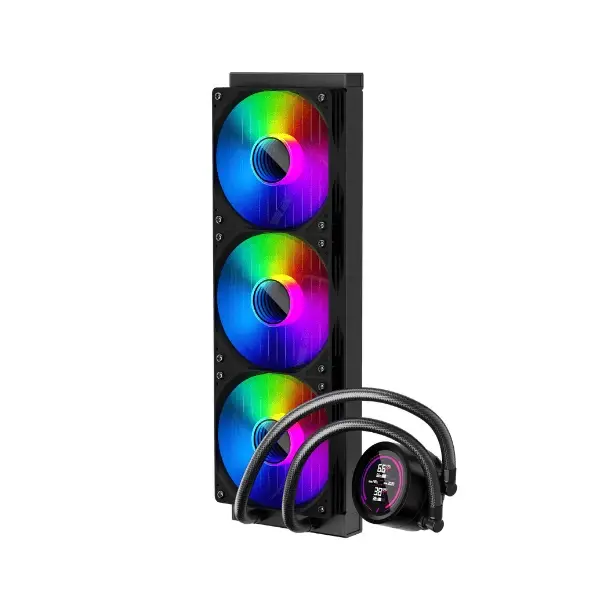 1stPlayer водно охлаждане Water Cooling 360mm - Thunderstorm TS4 360 Black - Digital Display, aRGB - image 4