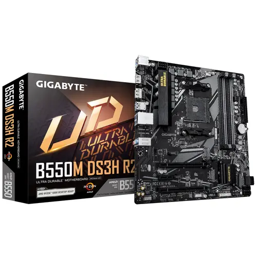 Дънна платка GIGABYTE B550M DS3H R2 Socket AM4 - image 2