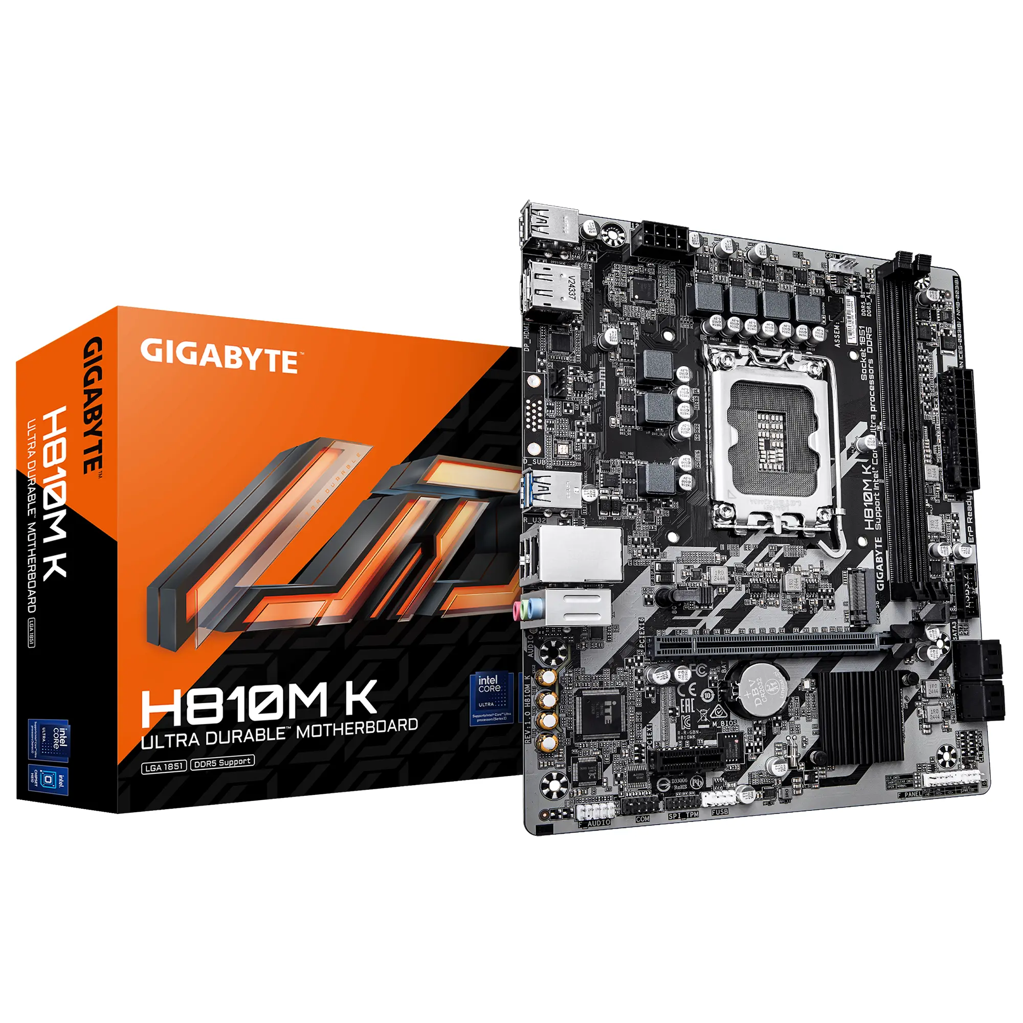 Дънна платка GIGABYTE H810M K, LGA 1851, DDR5 - image 3