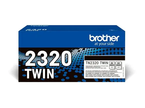 BROTHER TN2320 TWIN-pack black toners BK 2600pages/cartridge - image 3