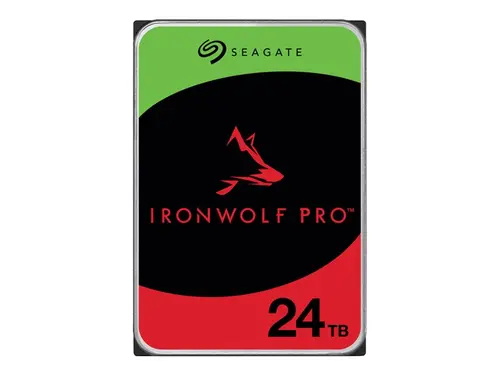 SEAGATE Ironwolf PRO Enterprise NAS HDD 24TB 7200rpm 6Gb/s SATA 256MB cache 8.9cm 3.5inch 24x7 for NAS RAID Rackmount systems BL