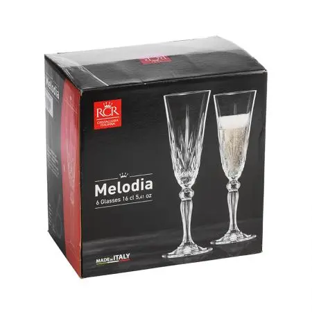 Чаши за шампанско 6 ч. MELODIA - image 3