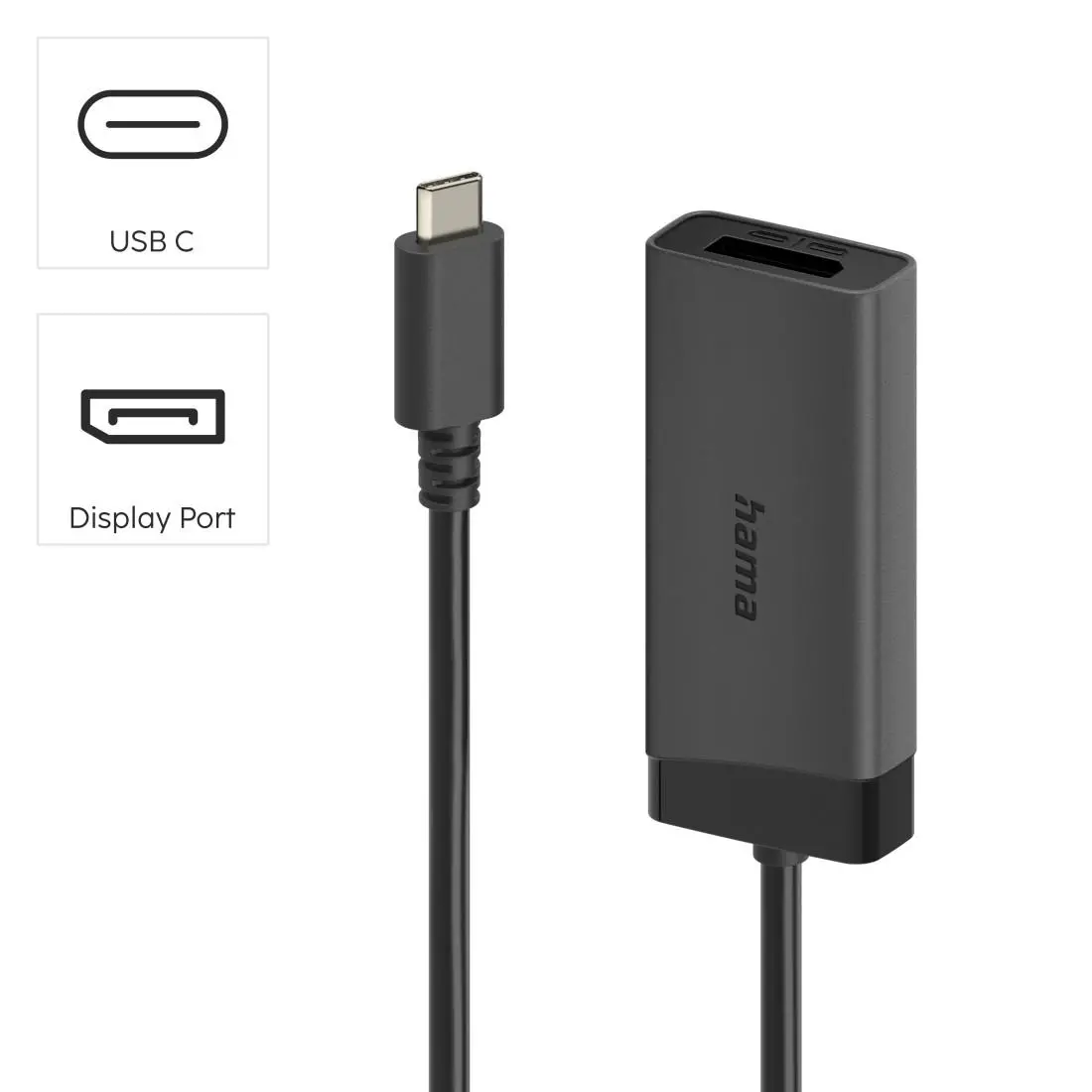 HAMA Adaptor video, USB-C - DisplayPort / HDMI™, Ultra-HD 4K@60hz - image 9