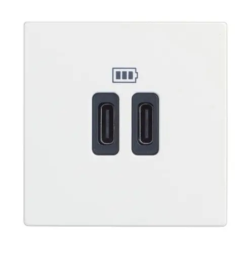 PRIZĂ USB TIP C 2 MODULE CLASSIA LEGRAND - ALB