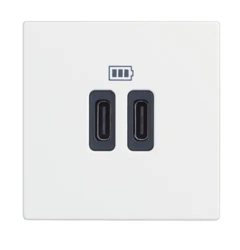 USB ТИП С РОЗЕТКА 2 МОДУЛА CLASSIA LEGRAND - БЯЛ
