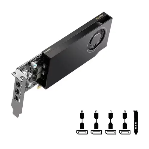 Placă video, Dell Nvidia RTX A1000 8GB GDDR6 LP - 2