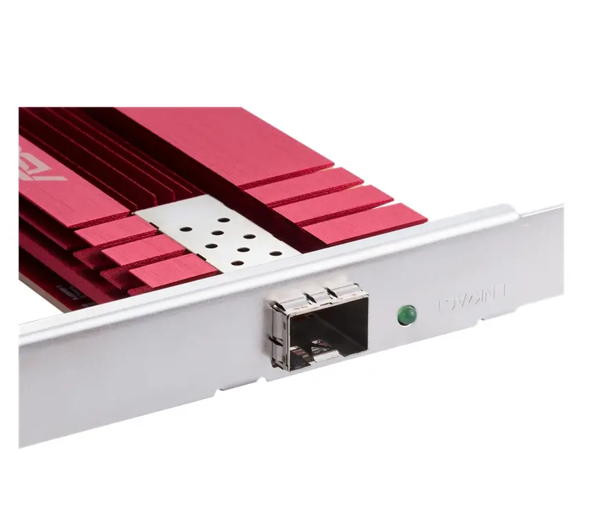 Адаптер, Asus PCIe Adapter, XG-C100F, 10GBase-T PCIe SPF+ port for Optical Fiber Transmission and DAC cable, Built-in QoS technology - image 1