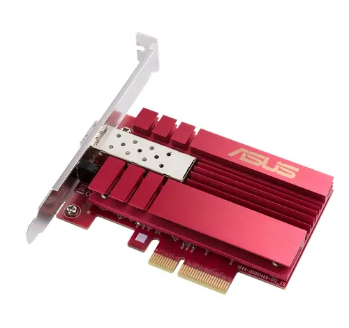 Адаптер, Asus PCIe Adapter, XG-C100F, 10GBase-T PCIe SPF+ port for Optical Fiber Transmission and DAC cable, Built-in QoS technology