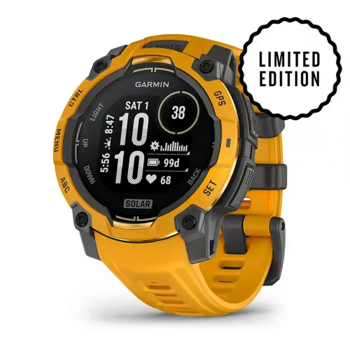 Garmin Instinct® 3 – 45 мм, Solar - Instinct 3 – 45 мм, Solar - Sunburst с Sunburst/Grey каишка 010-02934-02