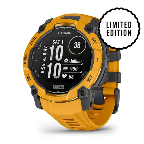 Garmin Instinct® 3 – 50 мм, Solar - Instinct® 3 – 50 мм, Solar - Sunburst с Sunburst/Grey каишка 010-02935-02