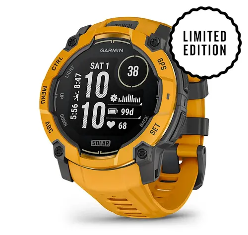 Garmin Instinct® 3 – 50 мм, Solar - Instinct® 3 – 50 мм, Solar - Sunburst с Sunburst/Grey каишка 010-02935-02