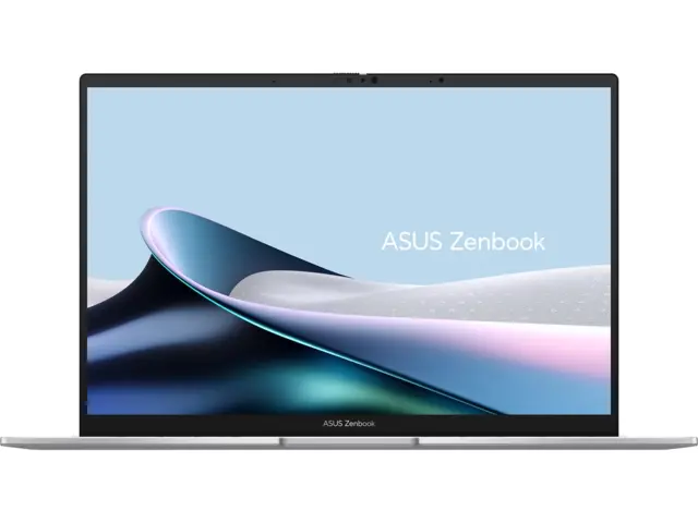 Лаптоп, Asus Zenbook UX3405CA-ST787X, Intel Ultra 9 285H 2.9 GHz (24MB Cache, up to 5.4 GHz, 16 cores, 16 Threads), 14.0 OLED WQXGA+(WQ+) 2880X1800 16:10 Bend+500nits Glare , 120 Hz, LPDDR5X 32GB ( on board ),1TB SSD G4, Windows 11 Pro,Foggy Silver - image 2
