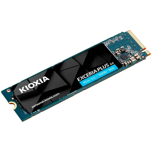 SSD KIOXIA EXCERIA PLUS G4 2TB M.2 2280-S3-M PCIe Gen5 x4 NVMe, Read/Write: 10000/8200 MBps, IOPS 1300K/1400K, TBW: 1200 - image 1