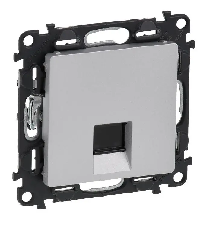 PRIZĂ SIMPLĂ DE COMPUTER RJ45 CAT.5E FTP VALENA LIFE LEGRAND - ALUMINIU