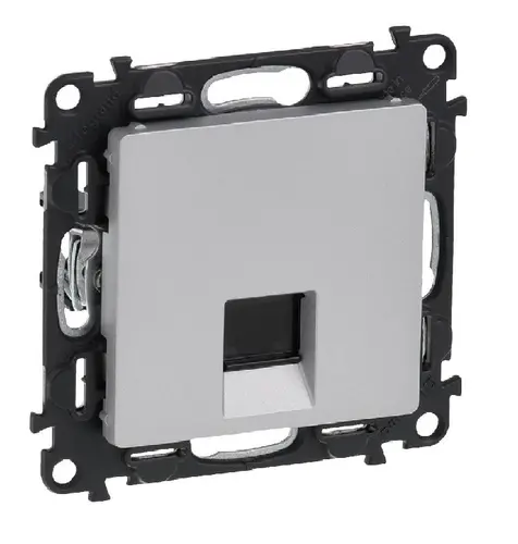 ЕДИНИЧНА КОМПЮТЪРНА РОЗЕТКА RJ45 CAT.5E FTP VALENA LIFE LEGRAND - АЛУМИНИЙ