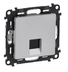 ЕДИНИЧНА КОМПЮТЪРНА РОЗЕТКА RJ45 CAT.5E FTP VALENA LIFE LEGRAND - АЛУМИНИЙ