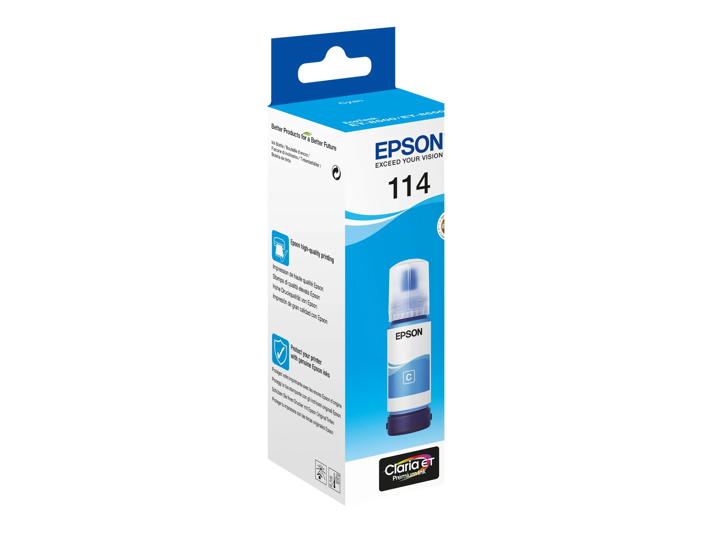 EPSON 114 EcoTank Cyan ink bottle - image 3