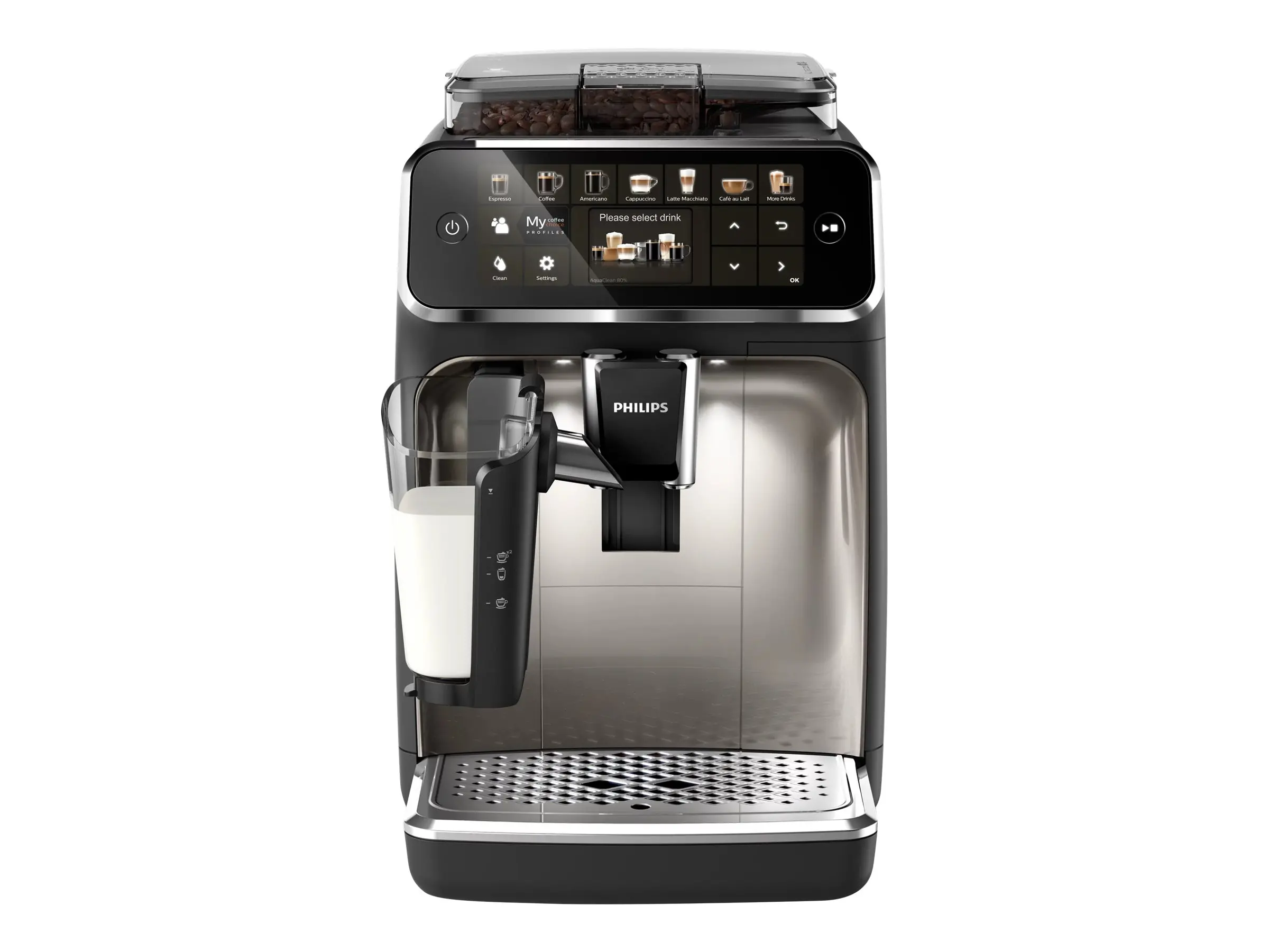 PHILIPS Автоматична еспресо машина 5400 series 12 напитки LatteGo цвят черен