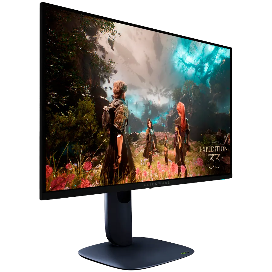 Dell Alienware 27 4K QD-OLED Gaming Monitor - AW2725Q 26.7" 4K UHD 3840x2160 240Hz, 99% DCI-P3 (CIE 1976), 166 PPI, 16:9, AR, 250cd/m2, 1000cd/m2, 1500000:1, 178/178, 0.03ms GTG, DP, HDMI, USB, USB-C, Height, Swivel, Tilt, Pivot - image 1