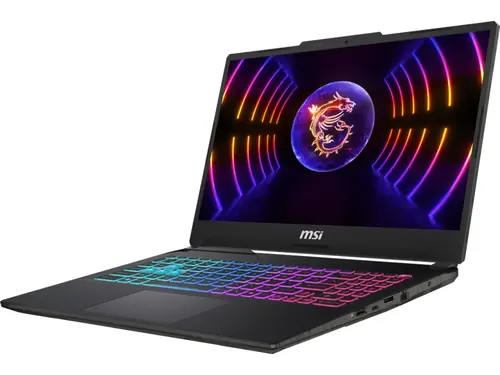 Лаптоп, MSI Cyborg 15 A13UCK, i7-13620H (10C/16T, up to 4.90GHz, 24 MB), GeForce RTX 3050 4GB GDDR6, 15.6" FHD (1920x1080), 144Hz, IPS-Level, 16GB DDR5 5200MHz, 512GB PCIe Gen4x4 SSD, WiFi 6E, BT 5.3, 4 Zone RGB Kbd, NO OS, 53.5Whr, 1.98kg