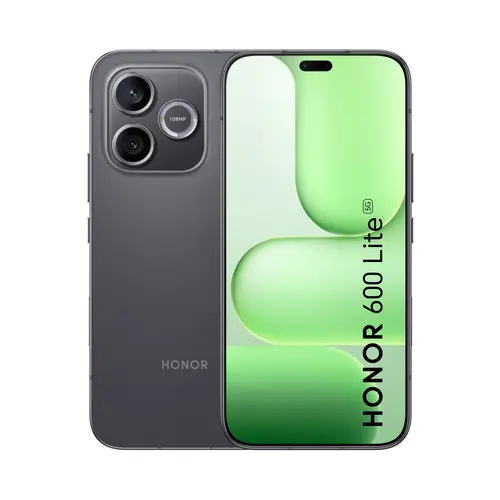 Telefon mobil, Honor 600 Lite 8GB+256GB Velvet Black, Luna-N31C, 6.6" 120Hz, AMOLED, 2412x1080, 5G, MediaTek Dimensity 7100-Elite (4x2.4 GHz & 4x2 - 1