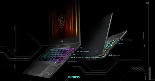 Лаптоп, MSI Cyborg 15 B13WFKG, i7-13620H (10C/16T, up to 4.90GHz, 24 MB), GeForce RTX 5060 8GB GDDR7 572 AI TOPS, 15.6" FHD (1920x1080), 144Hz, IPS-Level, 16GB DDR5 5200MHz, 512GB PCIe Gen4x4 SSD, WiFi 6E, BT 5.3, 4 Zone RGB Kbd, NO OS, 55.2Whr, 2.1kg - image 10