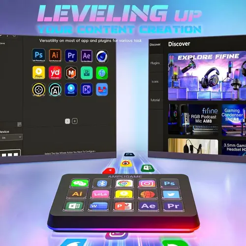 Контролер Fifine D6 Stream 15 Customized Keys and Software - image 5