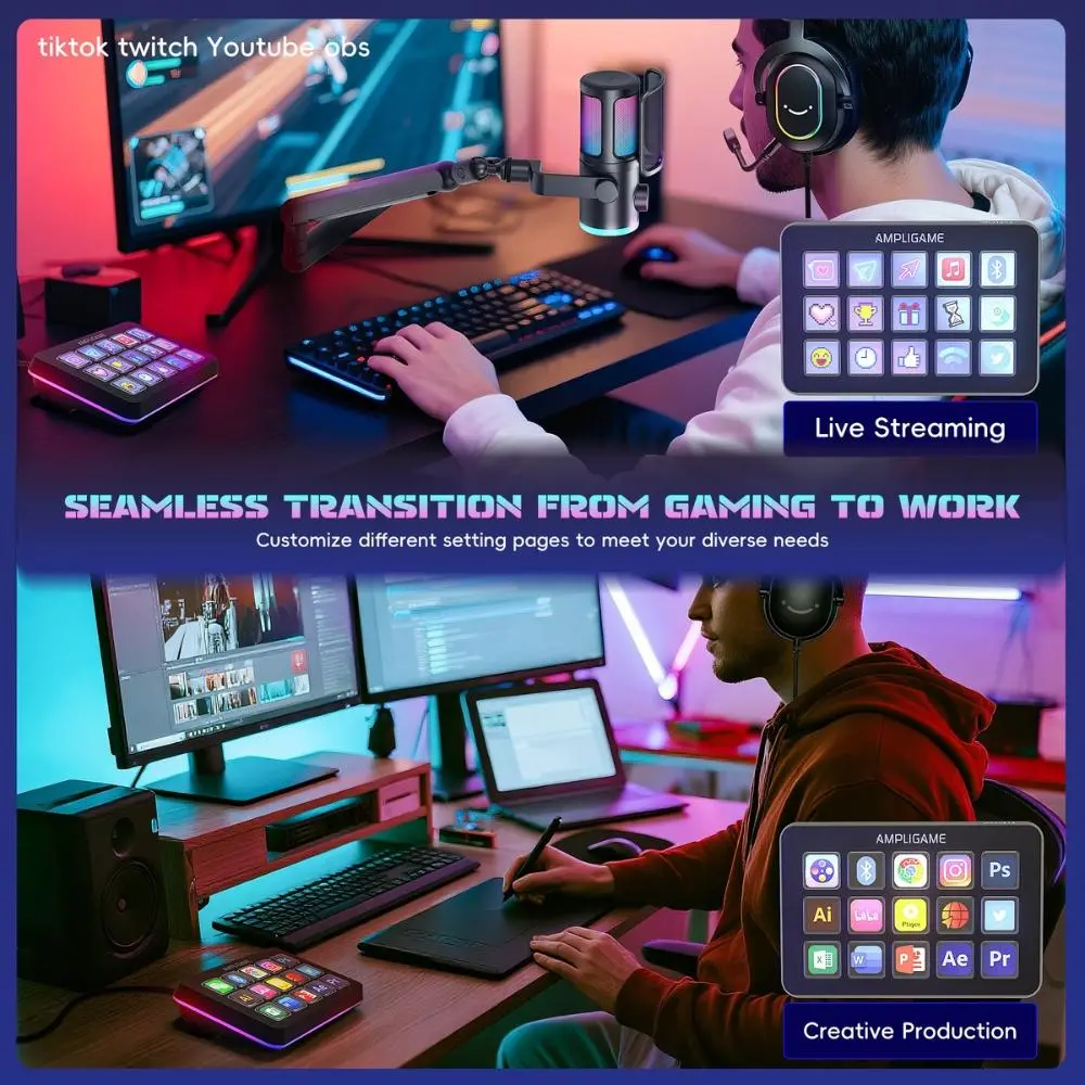 Controler Fifine D6 Stream 15 Customized Keys and Software - image 6