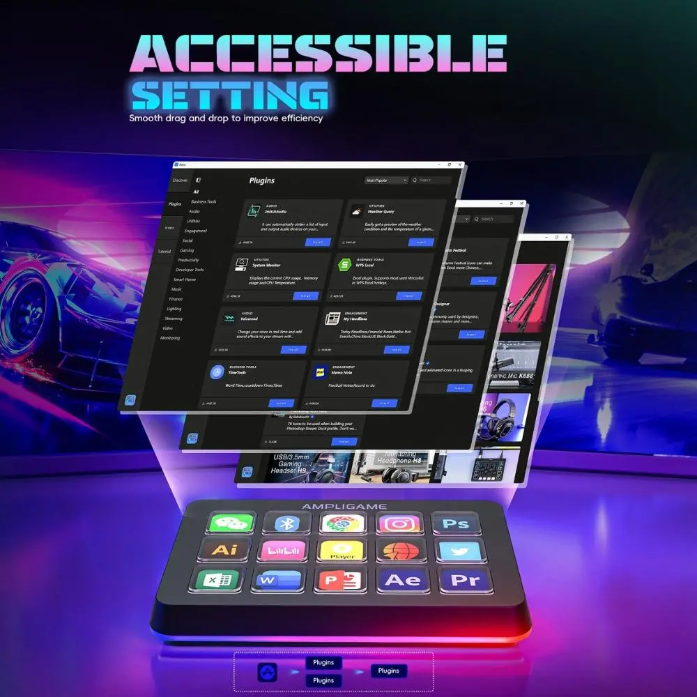Χειριστήριο Fifine D6 Stream 15 Customized Keys and Software - image 8