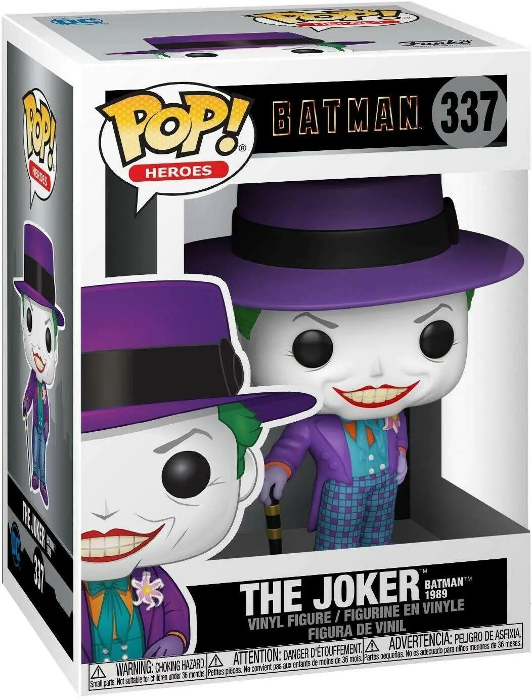 Figurină Funko Pop! DC Heroes: Batman 1989 - The Joker(with Hat-Batman 1989 Movie) #337 - image 1