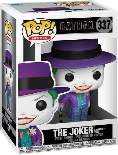 Фигурка Funko Pop! DC Heroes: Batman 1989 - The Joker(with Hat-Batman 1989 Movie) #337 - image 1