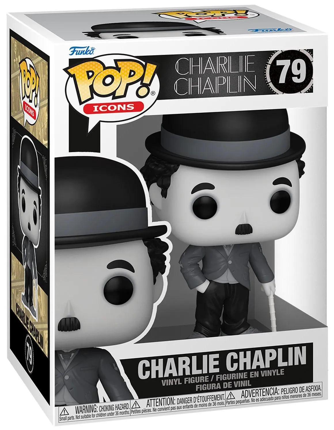 Фигурка Funko Pop! Icons: Charlie Chaplin - Charlie Chaplin #79 - image 1