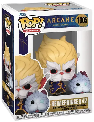 Фигурка Funko Pop! Television: Arcane LoL S1 -Heimerdinger with Poro #1605 - image 1
