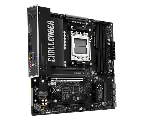 ASROCK MB B850M Challenger, AM5, 4x DDR5, 1x PCIe 5.0 x16, 1x PCIe 4.0x1, 1x PCIe 4.0x16, 1x Blazing M.2, 1x Hyper M.2, 4x SATA3, RAID 0, 1, 10, 7.1 CH HD Audio, 1x HDMI, 9x USB 3.2, 5x USB 2.0, 1x USB-C, 2.5G LAN, 1x HDMI, mATX - image 1