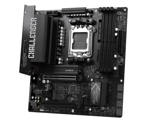 ASROCK MB B850M Challenger, AM5, 4x DDR5, 1x PCIe 5.0 x16, 1x PCIe 4.0x1, 1x PCIe 4.0x16, 1x Blazing M.2, 1x Hyper M.2, 4x SATA3, RAID 0, 1, 10, 7.1 CH HD Audio, 1x HDMI, 9x USB 3.2, 5x USB 2.0, 1x USB-C, 2.5G LAN, 1x HDMI, mATX - image 2