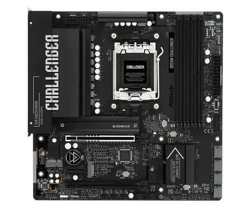 ASROCK Μητρική B850M Challenger, AM5, 4x DDR5, 1x PCIe 5.0 x16, 1x PCIe 4.0x1, 1x PCIe 4.0x16, 1x Blazing M.2, 1x Hyper M.2, 4x SATA3, RAID 0, 1, 10 - 1