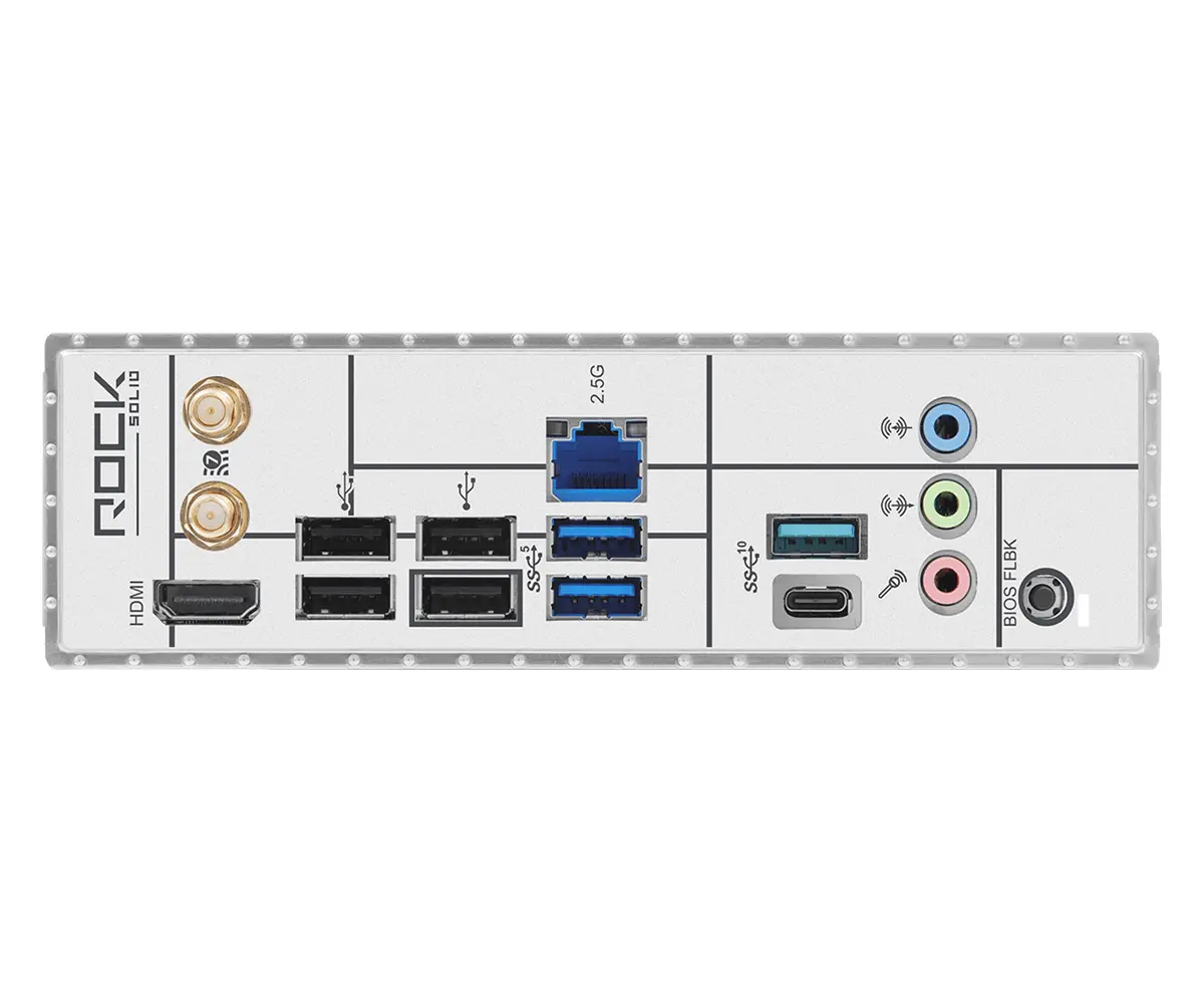 ASROCK MB Desktop B850 Rock WiFi 7, AM5, 4x DDR5, 1x PCIe 5.0 x16, 1x PCIe 4.0 x16, 1x Blazing M.2, 1x Hyper M.2, 4x SATA3, RAID 0, 1, 10, 7.1 CH HD Audio, 1x HDMI, 8x USB 3.2, 8x USB 2.0, 2x USB-C, 2.5G LAN, 2x Wi-Fi 7, BT, 1x HDMI, 1x SPDIF, ATX - image 3