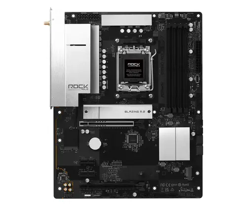 ASROCK Placă de bază desktop B850 Rock WiFi 7, AM5, 4x DDR5, 1x PCIe 5.0 x16, 1x PCIe 4.0 x16, 1x Blazing M.2, 1x Hyper M.2, 4x SATA3, RAID 0, 1, 10 - 1