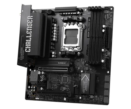 ASROCK MB B850M Challenger WiFi, AM5, 4x DDR5, 1x PCIe 5.0 x16, 1x PCIe 4.0x1, 1x PCIe 4.0x16, 1x Blazing M.2, 1x Hyper M.2, 4x SATA3, RAID 0, 1, 10, 7.1 CH HD Audio, 1x HDMI, 9x USB 3.2, 5x USB 2.0, 1x USB-C, 2.5G LAN, 2x Wi-Fi 7, BT, 1x HDMI, mATX - image 2