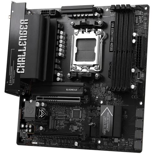 ASROCK Μητρική B850M Challenger WiFi, AM5, 4x DDR5, 1x PCIe 5.0 x16, 1x PCIe 4.0x1, 1x PCIe 4.0x16, 1x Blazing M.2, 1x Hyper M.2, 4x SATA3, RAID 0 - 4