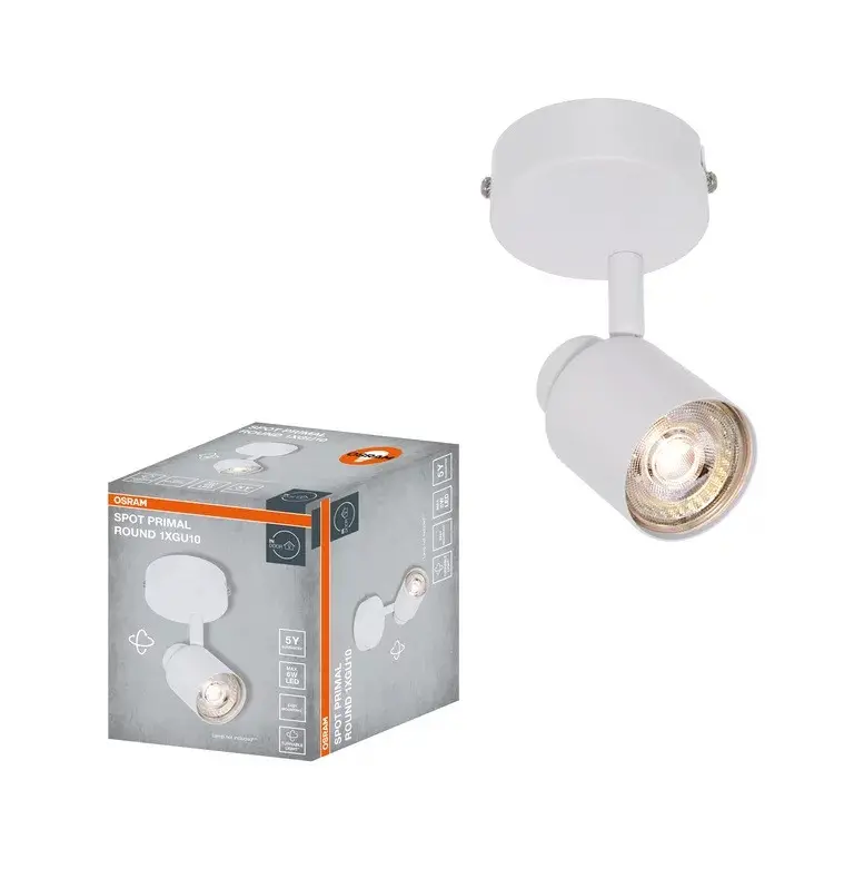 Φωτιστικό LED σποτ PRIMAL WHITE 1XGU10 ROUND WHITE LEDVANCE