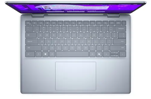 Лаптоп, Dell 14 Plus DB14250, Intel Ultra 7 258V (47 TOPS NPU, 8 cores, up to 4.8 GHz), 14" 16:10 2.5K (2560x1600) AG 300nits WVA, 32GB, LPDDR5X, 8533MT/s (onboard), 1TB M.2 SSD PCIe, Intel Arc, FHD RGB and Mic, Wi-Fi 7, FPR, Backlit Kb, Win 11 Home, Ice Blu - image 3