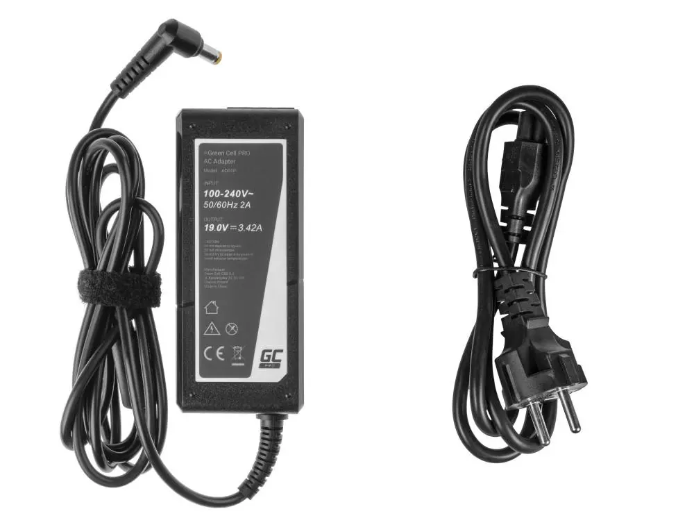 Τροφοδοτικό laptop GREEN CELL, PRO Φορτιστής / AC Adapter 19V 3.42A 65W για Acer Aspire 5741G 5742 5742G E1-521 E1-531 E1-531G E1-570 E1-571 E1-571G - image 2