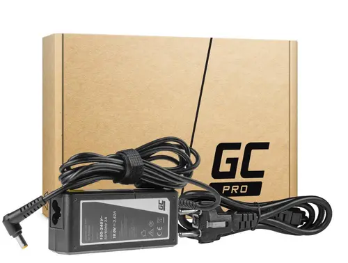 Τροφοδοτικό laptop GREEN CELL, PRO Φορτιστής / AC Adapter 19V 3.42A 65W για Acer Aspire 5741G 5742 5742G E1-521 E1-531 E1-531G E1-570 E1-571 E1-571G - 1