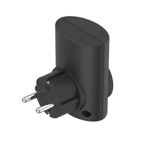 HAMA Контакт с вградена защита от пренапрежение, черен - image 3