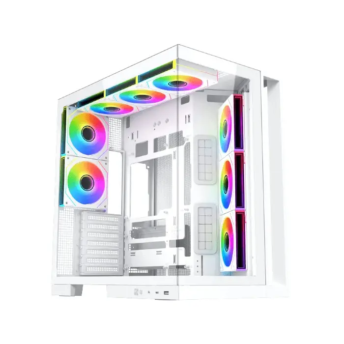 Xigmatek κουτί Case ATX - Aqua 7 Arctic - 8 ARGB Fans, USB-C