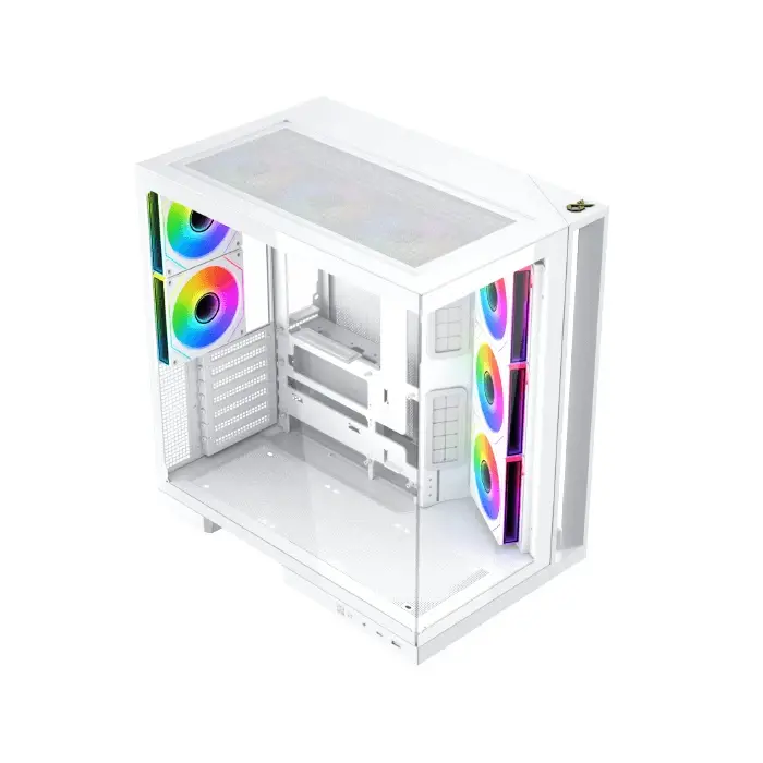 Xigmatek кутия Case ATX - Aqua 7 Arctic - 8 ARGB Fans, USB-C - image 1